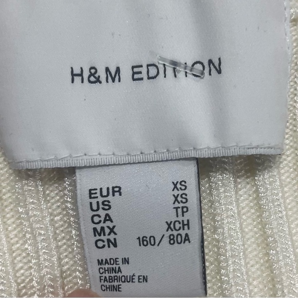 H&M Cream Ribbed Tank Top - Picture 4 of 4